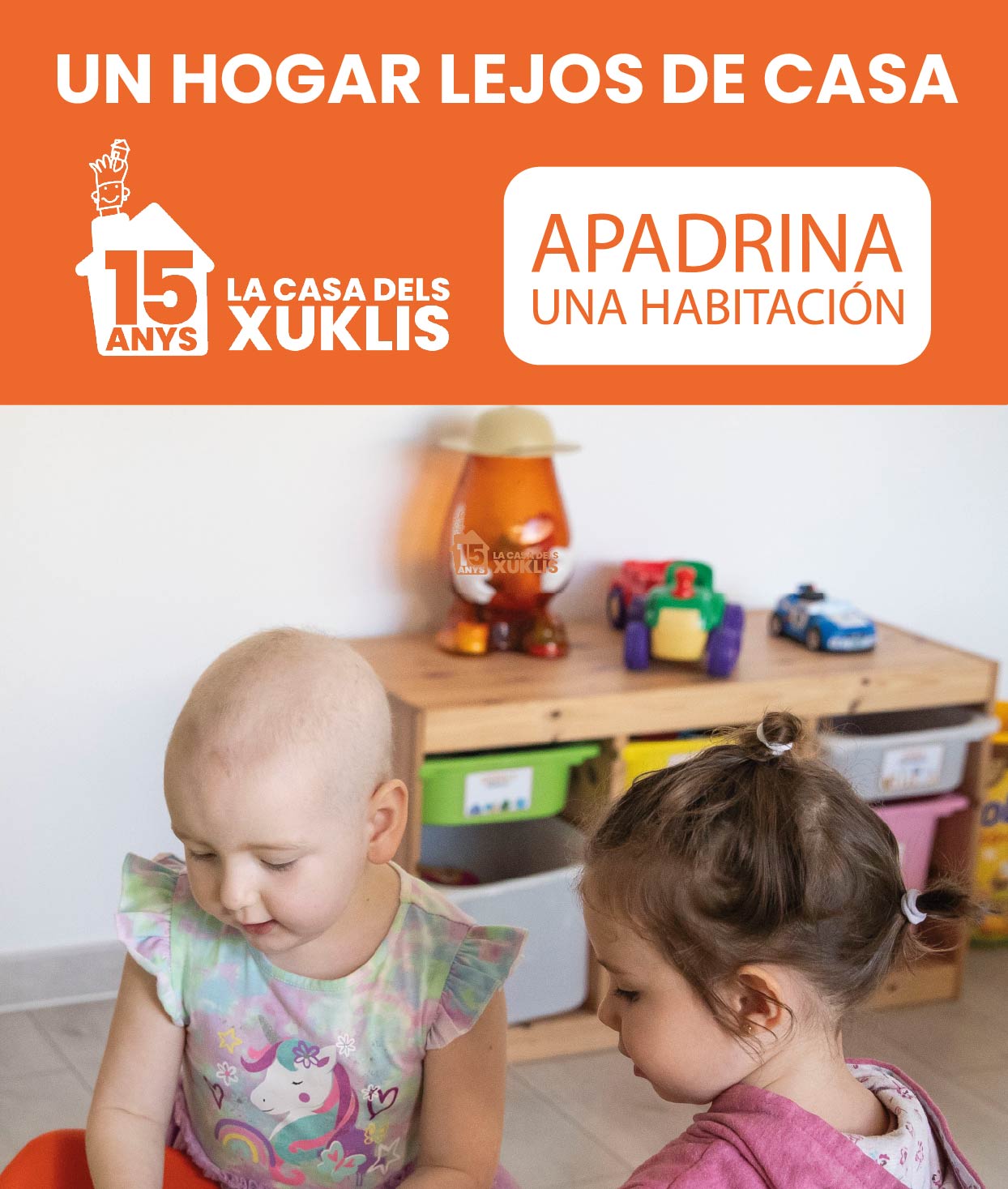 ¡Apadrina una habitación en La Casa dels Xuklis!